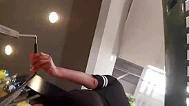 Attractive Latina Shows Off Her Big Ass in the Supermarket