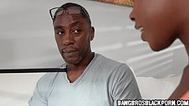 Her Horny Stepdad Stops Her Slutty Outfit For Black Porn Fun