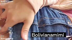 Boliviana Mimi Sucks Dick Outdoors Without Panties