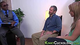 Domina humiliates black dude with blowjob and riding