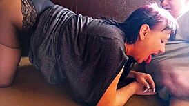 klaudiaambergirl's intriguing blowjob compilation with natural tits