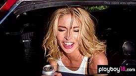 Hey, check out busty Lisa Seiffert! Can she get hotter posing naked outdoors?