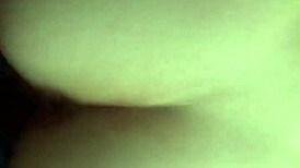 Young white teen receives big black cock creampie.