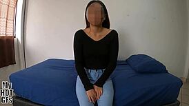 please slide it in, my wet latina pussy craves you in missionary