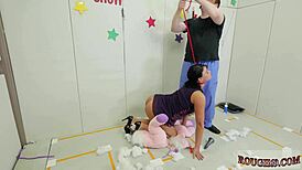 i'm punishing this teen ladygirl with vibrator, so intense bdsm oops talent ho