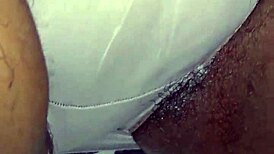 Ebony Babe Rubs Her Wet Pussy to Orgasm in Panties