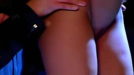 vicky vette's hairless pussy takes thick dick in lesbian toy play