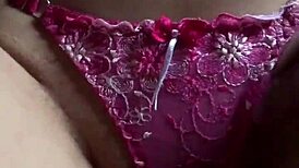 She Pushes Her Panties Aside And Sits For Intense Fucking.