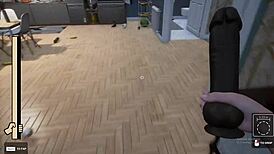 세탁기 안에 갇힌 스텝맘, 예상치 못한 게임 트위스트로 야하게