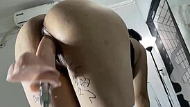 Asian Mei Experiences Deep Orgasm From Dildo Machine Drilling