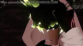 hex has fun suckin a big dik in vrchat erp