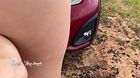 Did we really fuck outdoors with cars passing by and staring?