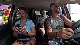 Holy crap, Ted scores a hot Latina in the backseat with Candy Debby!