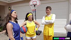 uhh, momswop step moms trainin’ with their school basketball stepsons, ya know?