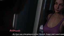 curvy girl in cute outfit in summer heat