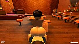 why fuck in the bar with big ass pov?