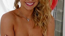 All natural amateur babe strips naked professionally