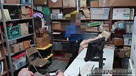 Blonde babe in uniform takes anal creampie, leaving lp police fully satisfied