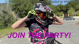 Ride with pornstar in blowbang gangbang action