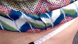 on the balcony, latina sucks and gets pounded in public