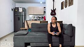 Play Xbox or Fuck My Roommate? Tough Choice with Big Tits Waiting