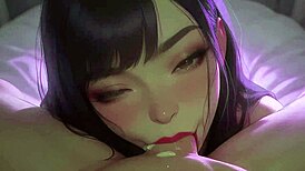 Sprøjt i min mund - Ung asiatisk blowjob POV!