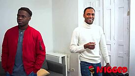 Damn! Petite Latina Daniela Nerea Takes Double Black Cock in Rough Casting!