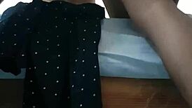 Viejito de Mi Esposa Bent Over in Hot Doggystyle Action with Petite Latina Mexican Babe.