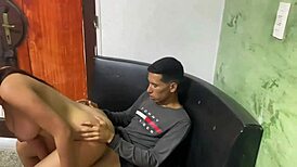 Teen fucks girlfriend's friend hard!