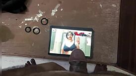 Cum tribute dedicated to my sexy Indian aunty