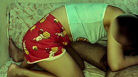 Catching My Sister-In-Law on Couch After Intense Interracial Blowjob