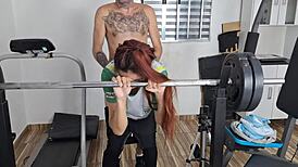 Transam no depósito, crossdressing at work gets me so turned on!