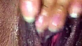 Latina Teasing Her Fat Pussy In Suggestive Masturbation