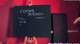 How do mistresses dominate subs through gloryhole bondage play?