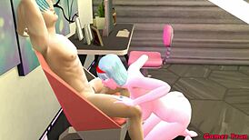 bulma stepmother finds stepson masturbating watching porn and teaches him about sex