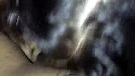 nerdy girl giving cheating blowjob 😏