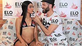 Effy pasa through spicy room in Colombia with big ass trans action!