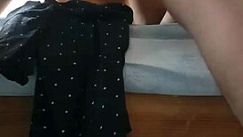 Viejito de Mi Esposa Bent Over in Hot Doggystyle Action with Petite Latina Mexican Babe.