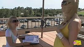 i finally found a hot partner for sweet lesbian fun with sweet blonde