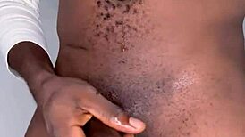 Ninja man MASTURBATES his MONSTER COCK and CUMS