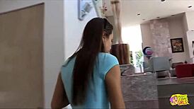 Beautiful Brunette Visits Friend To Eat Pussy While Fingering Herself!