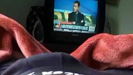 young latina masturbates in bed to start her day.