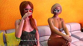 Man, that nerdy blonde virgin flashed her beautiful tits to me