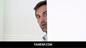 FamFap - Brunette Teen Stepdaughter Gianna Dior Fucked Hard by Stepdaddy Marcus London.