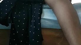 Viejito de Mi Esposa Bent Over in Hot Doggystyle Action with Petite Latina Mexican Babe.