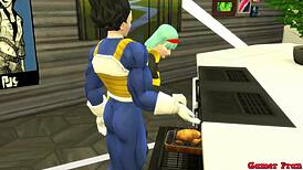 bulma stepmother finds stepson masturbating watching porn and teaches him about sex