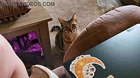 I get ready for giantess video filming, clara crisp milf bbw backstage.