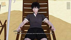 Imagine my real desire: that big-ass Indian babe with huge tits teasing in the game.