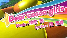 hatsune miku, dear cocoa, why are you dancing naked with those sexy big tits?