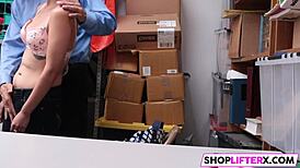 Penelope Gets Fucked Hard For Theft In Shop